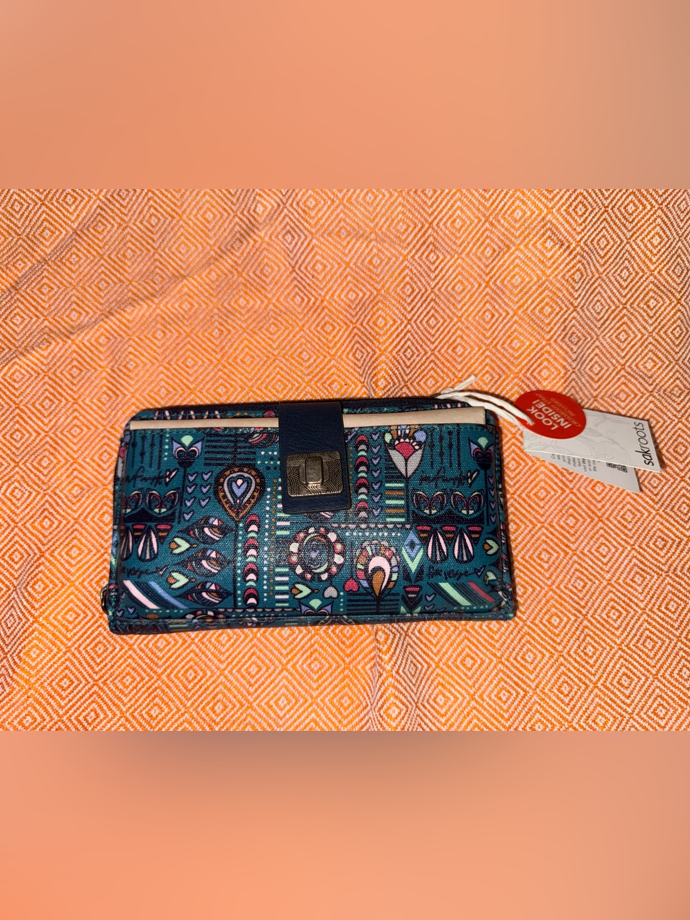 Sakroots Artist Circle Pattern Zip Wallet/Bag